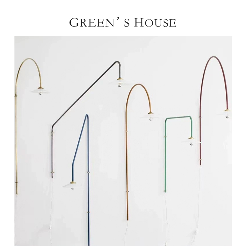 GREEN HOUSE home*灯饰【彩色】鱼钩 壁灯 设计师长杆服装店书房
