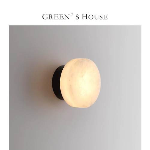 雪花法式云石玄关走廊壁灯