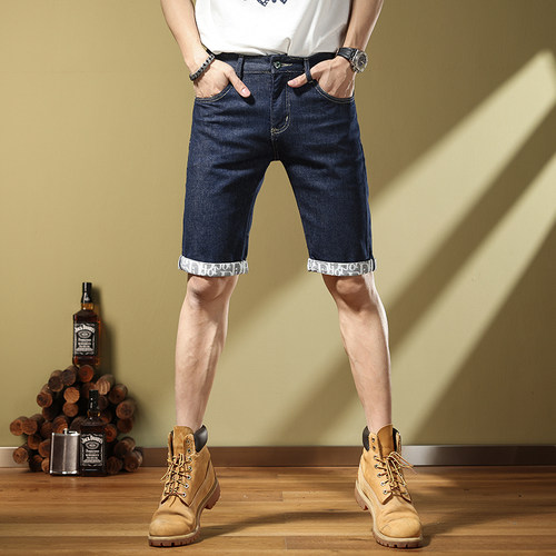 夏季薄款牛仔短裤男五分裤中裤