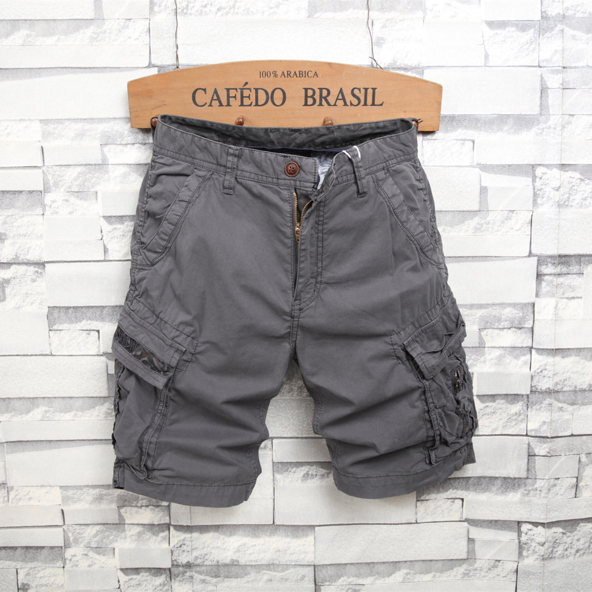 工装短裤男士2025年夏季外穿潮牌ins宽松纯棉户外运动休闲五分裤