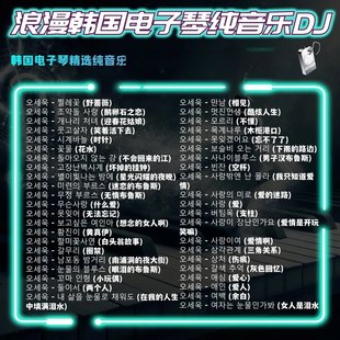 韩国电子琴旋律音乐U盘高品质车载u盘鹅卵石之恋重低音车载优盘