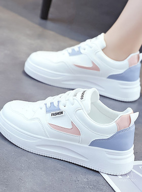 小白鞋女2026春季新款爆款百搭运动休闲鞋板鞋厚底女鞋春秋防水鞋