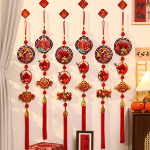 新年2026马年新款福字中国结红色门挂客厅布置入户门挂件过年装饰