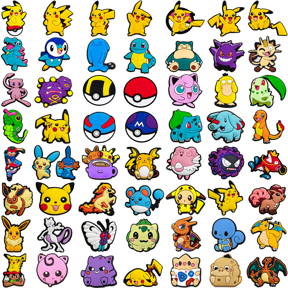 卡通神奇宝贝57颗套装智必星洞洞鞋鞋花DIY皮卡丘Crocs洞洞鞋配件,服饰配件/皮带/帽子/围巾,鞋扣,淘宝优惠券,粉丝福利购,淘宝优惠卷