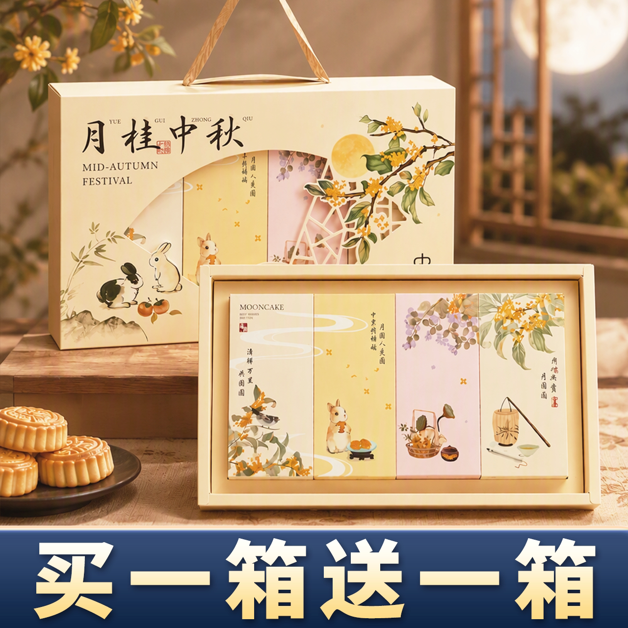 2026新款高端中秋节月饼礼盒月饼