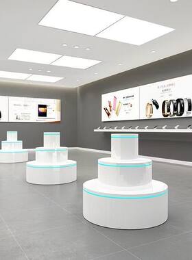 烤漆展示柜科技馆公司产品展台展示台中岛台展厅展览直销
