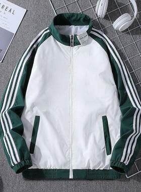 春秋新款工装夹克男弹力防水户外