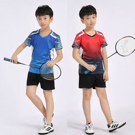 儿童乒乓球服套装男童女童短袖夏速干小学生羽毛球服网球运动服装