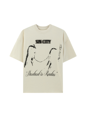 「bnuk」“Sin city” 达达主义夏季凉感圆领完美比例T恤