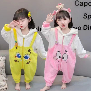 派大星儿童衣服海绵宝宝cos服幼儿园卡通演出服小动物睡衣亲子装