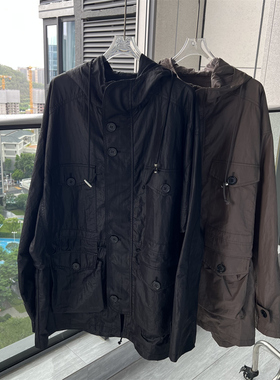 CHAO进口面料防水杰伦演唱HUI同款男女同款帅气长款连帽宽松外套