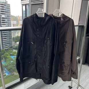 连帽宽松外套 帅气长款 CHAO进口面料防水杰伦演唱HUI同款 男女同款