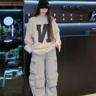 圆领字母厚毛衣 新款 BARRIFAIT