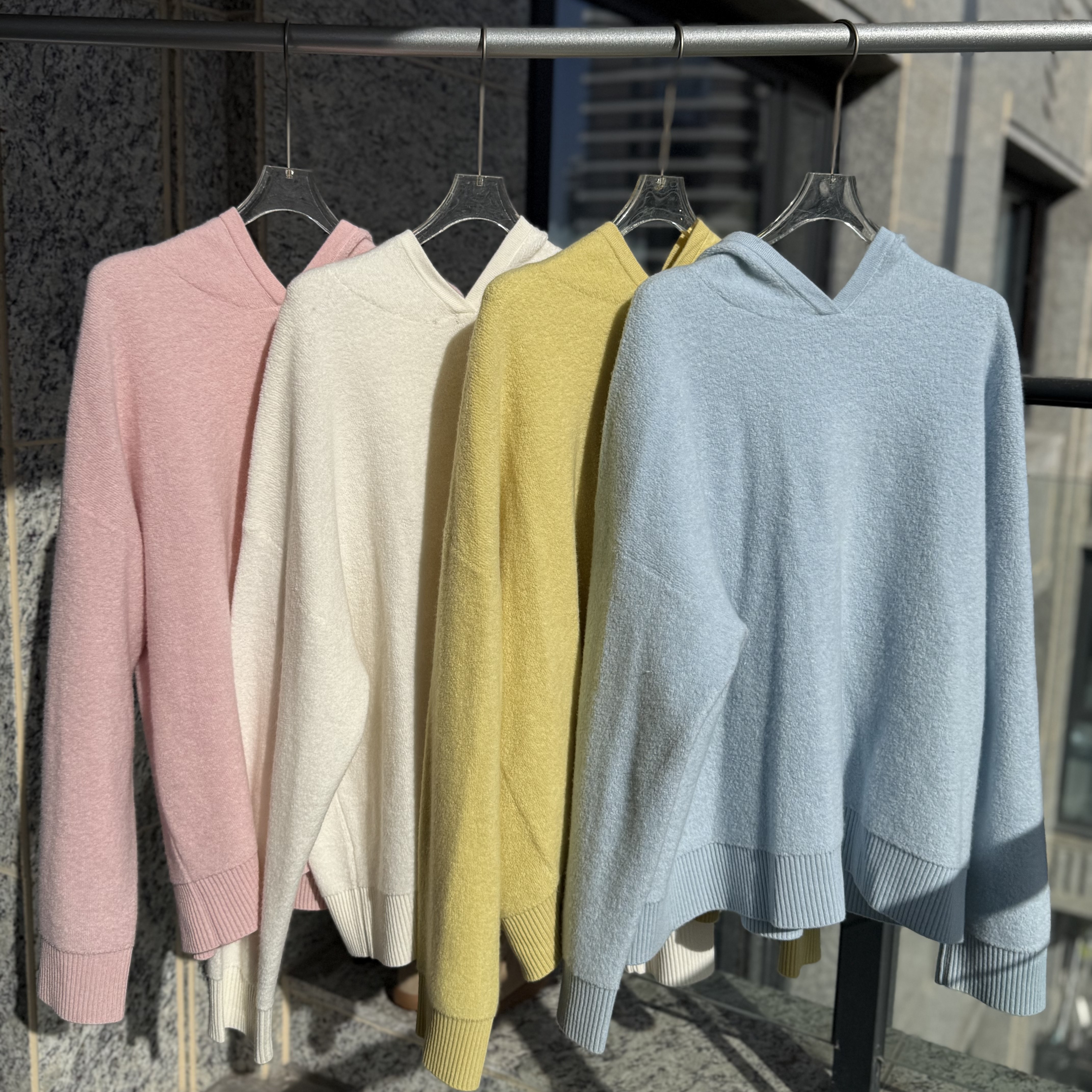 【BARRIFAIT】新款baby圈圈毛连帽毛衣