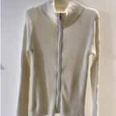 AP姐姐街头潮搭立领拉链针织毛衣外套