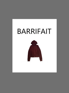 【BARRIFAIT】百搭舒服柔软绒绒质感连帽拉链开衫上衣
