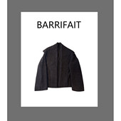 外套 大翻领披肩竖纹羊毛针织加厚毛衣开衫 BARRIFAIT 百搭时尚