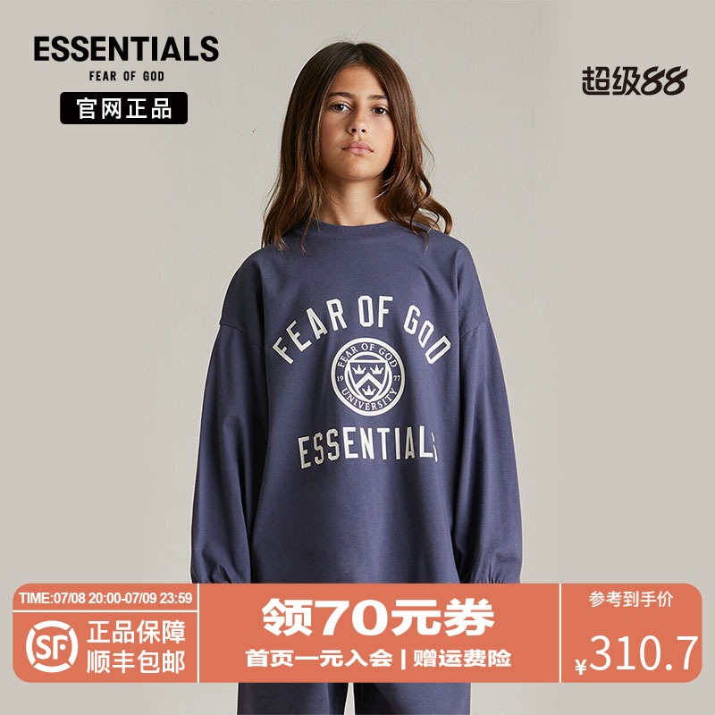 fog潮流大logo印花圆领长袖T恤