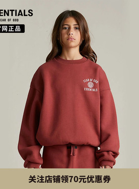 【24年新款】 Fear Of God Essentials 潮流秋冬印花圆领卫衣