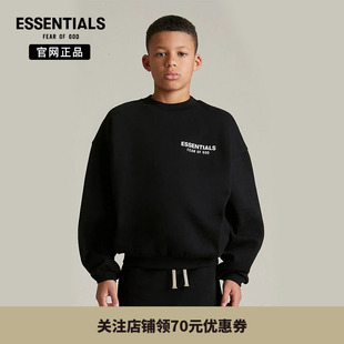 24年新款 Essentials Fear God 后背撞色印花圆领卫衣