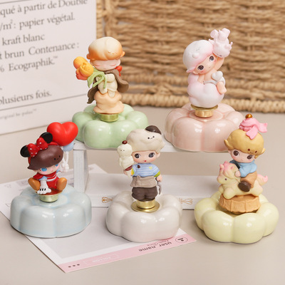 100款dimoo转转乐汽车中控屏树脂摆件车载车内办公室桌面装饰品