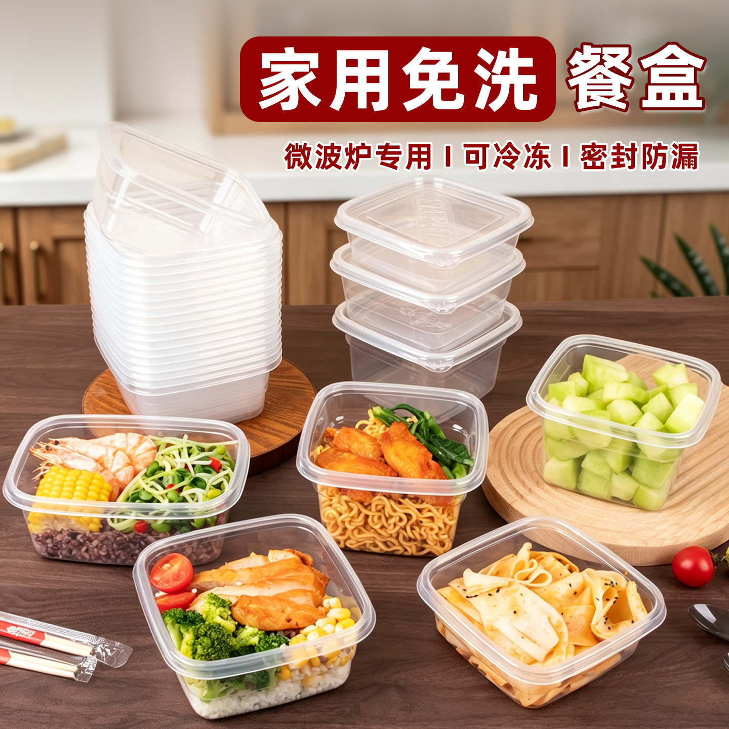 一次性餐盒食品级可微波炉饭盒