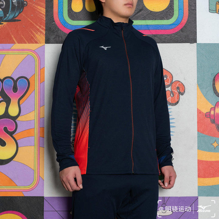 特价美津浓男子运动针织薄款外套