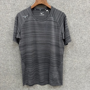 原398 圆领T恤32MA0061 Mizuno美津浓 男子运动吸汗速干针织短袖