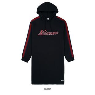 Mizuno美津浓 女子连帽运动套头针织卫衣裙D2CC17H1 原698