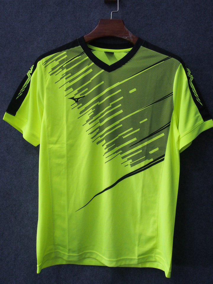 mizuno美津浓 男子运动针织v领短袖t恤p2ct8001 原288