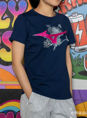 Mizuno美津浓 女子运动休闲圆领短袖T恤K2CA0304原338