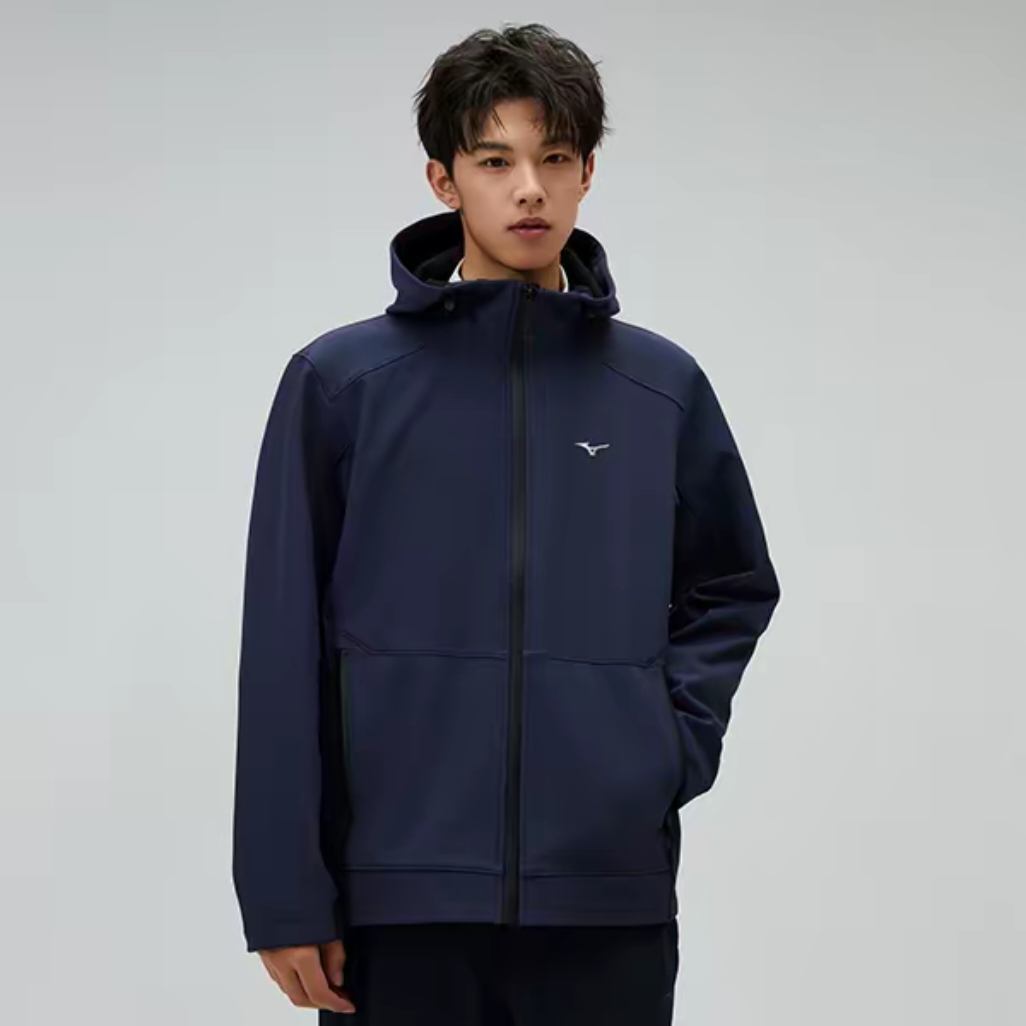 特价美津浓男轻量加绒防水外套