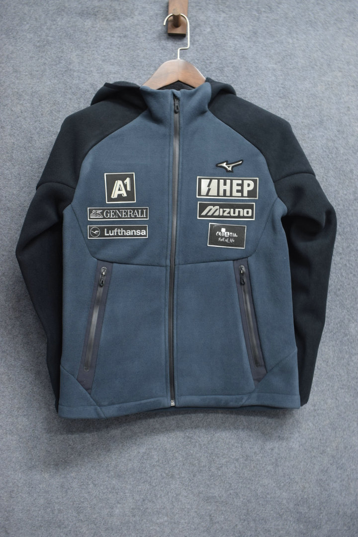 男子运动摇粒绒舒适拉链开衫外套