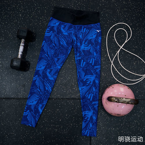 特价美津浓女子训练服印花紧身裤