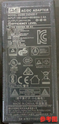 适用于GVE鱼缸GM95-240400-F潜水泵电源适配器24V4.0A充电器线