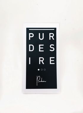 PURDESIRE 官方店铺 Logo Sticker 行李箱贴纸（已售罄）