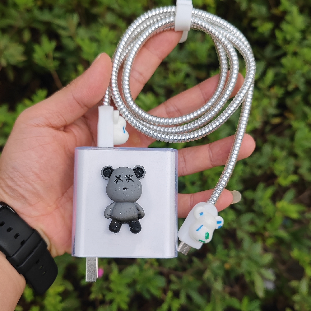 华为65W笔记本电脑MateBook充电器壳荣耀90W数据线保护套缠绕绳