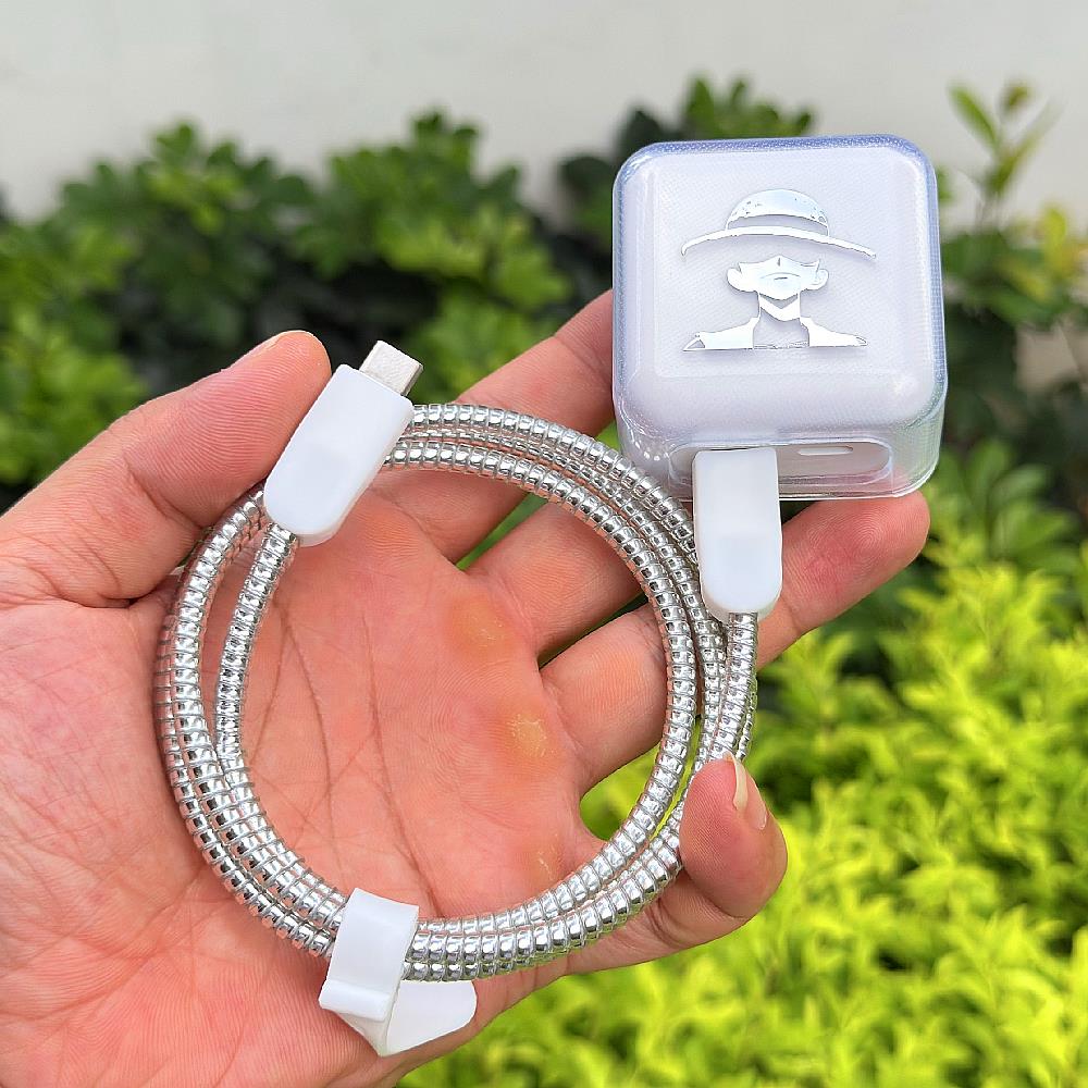 苹果16pro 35W电源充电器壳iPhone15 16promax数据线保护套缠绕绳