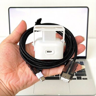 适用苹果40w 35W笔记本M5 M4充电器壳保护套MacbookAir数据线绕绳