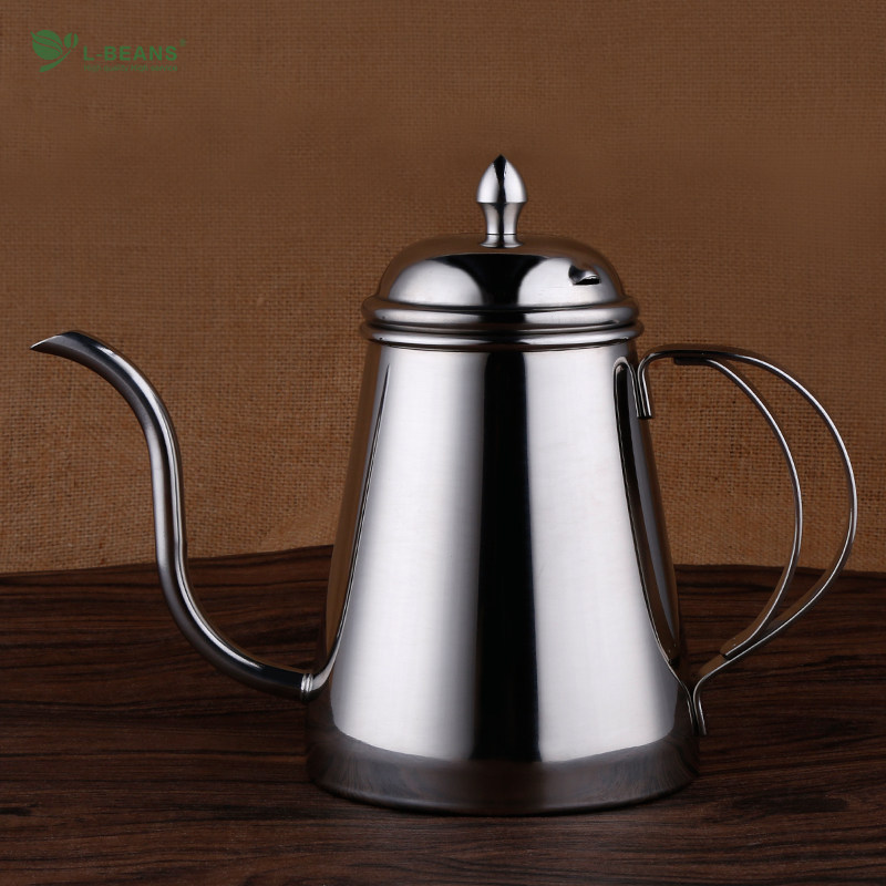 L-BEANS手冲咖啡壶 宫廷壶细口壶滴漏式长嘴不锈钢咖啡壶600ml|ruв категории посуда, кофе, кофейник - от Buy2taobao.com для оказания профессиональной услуги покупки агента Taobao