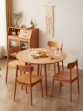 Современный стульчик для кормления из натурального дерева для домашнего использования для стола для еды, скандинавский стиль