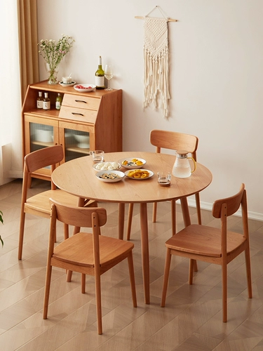 Современный стульчик для кормления из натурального дерева для домашнего использования для стола для еды, скандинавский стиль