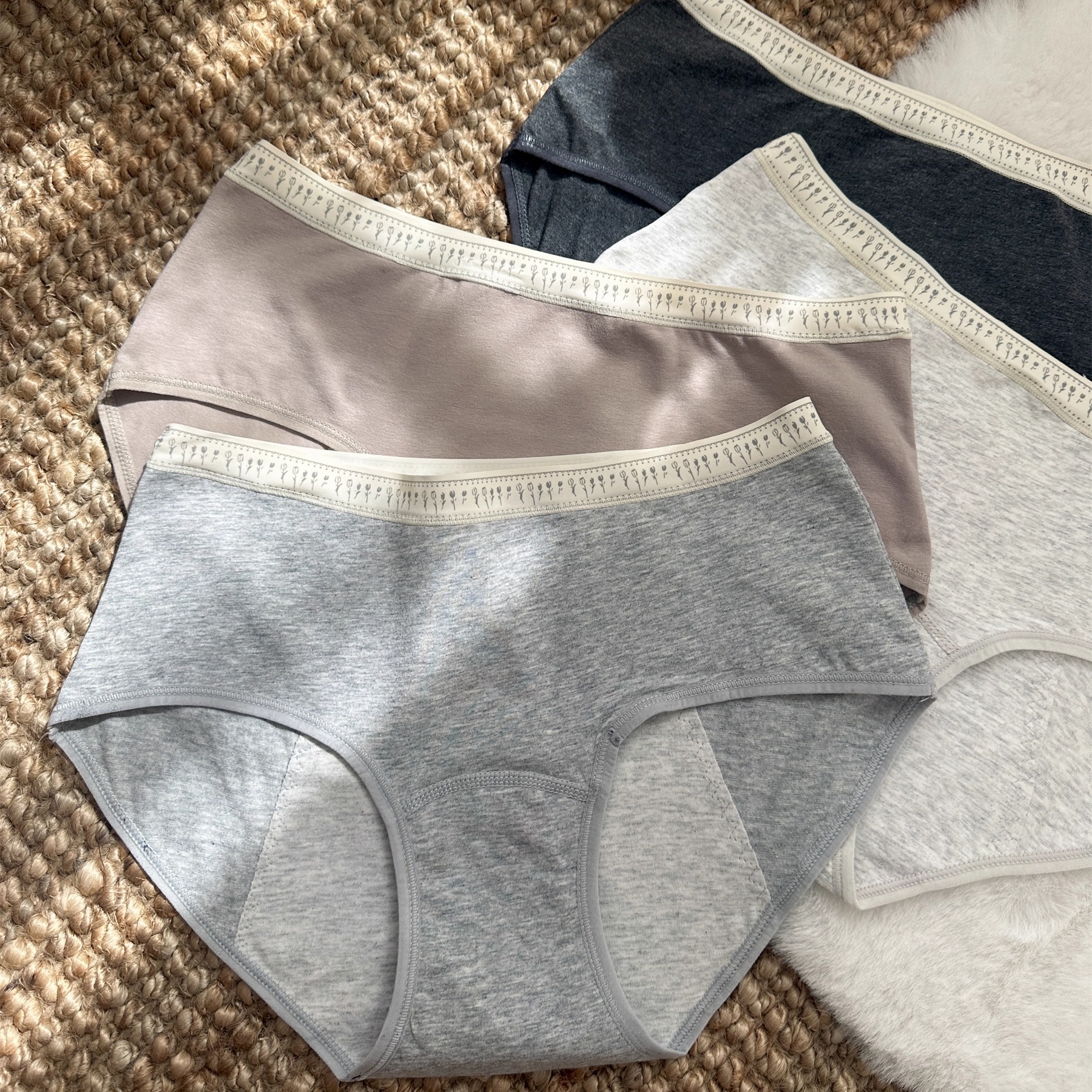 10A加长抑菌裆生理内裤女