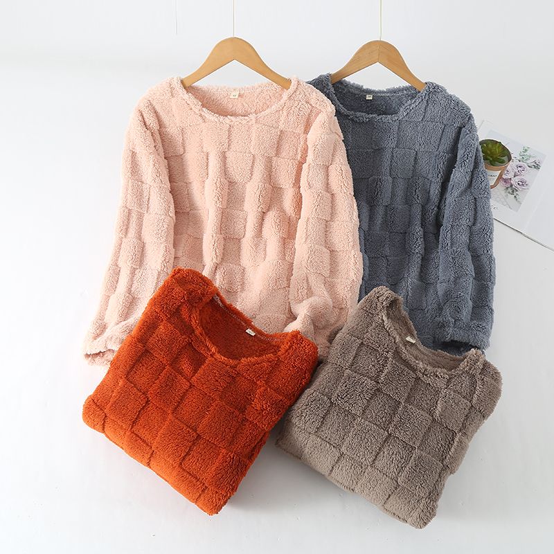 睡衣上衣家居服加厚保暖