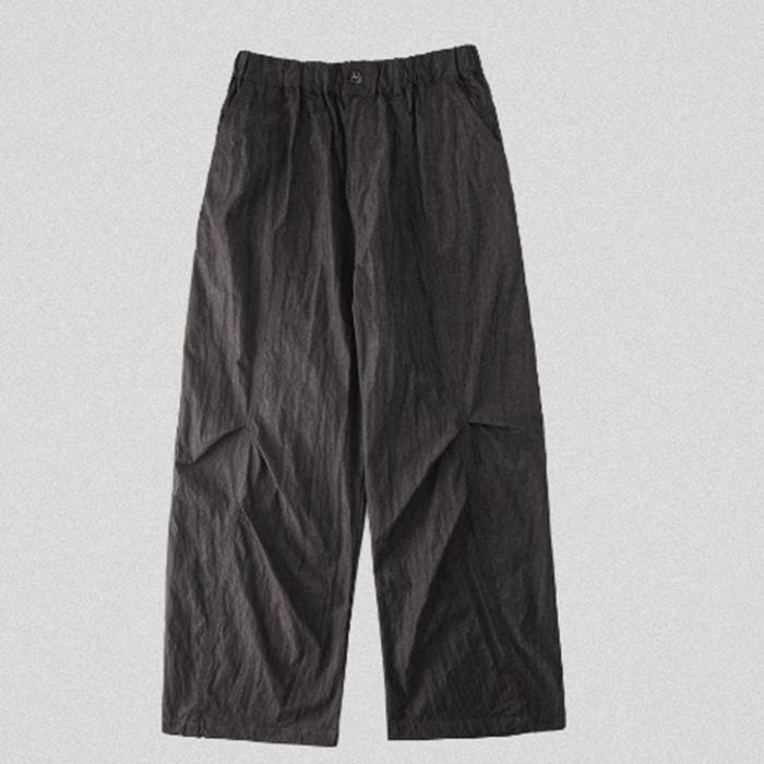 edge studio 边缘工作室 山系户外松紧腰宽松阔腿裤运动休闲长裤