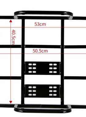 外卖箱车架子电瓶车架子固定保温箱铁片安装车载架金属车托底座