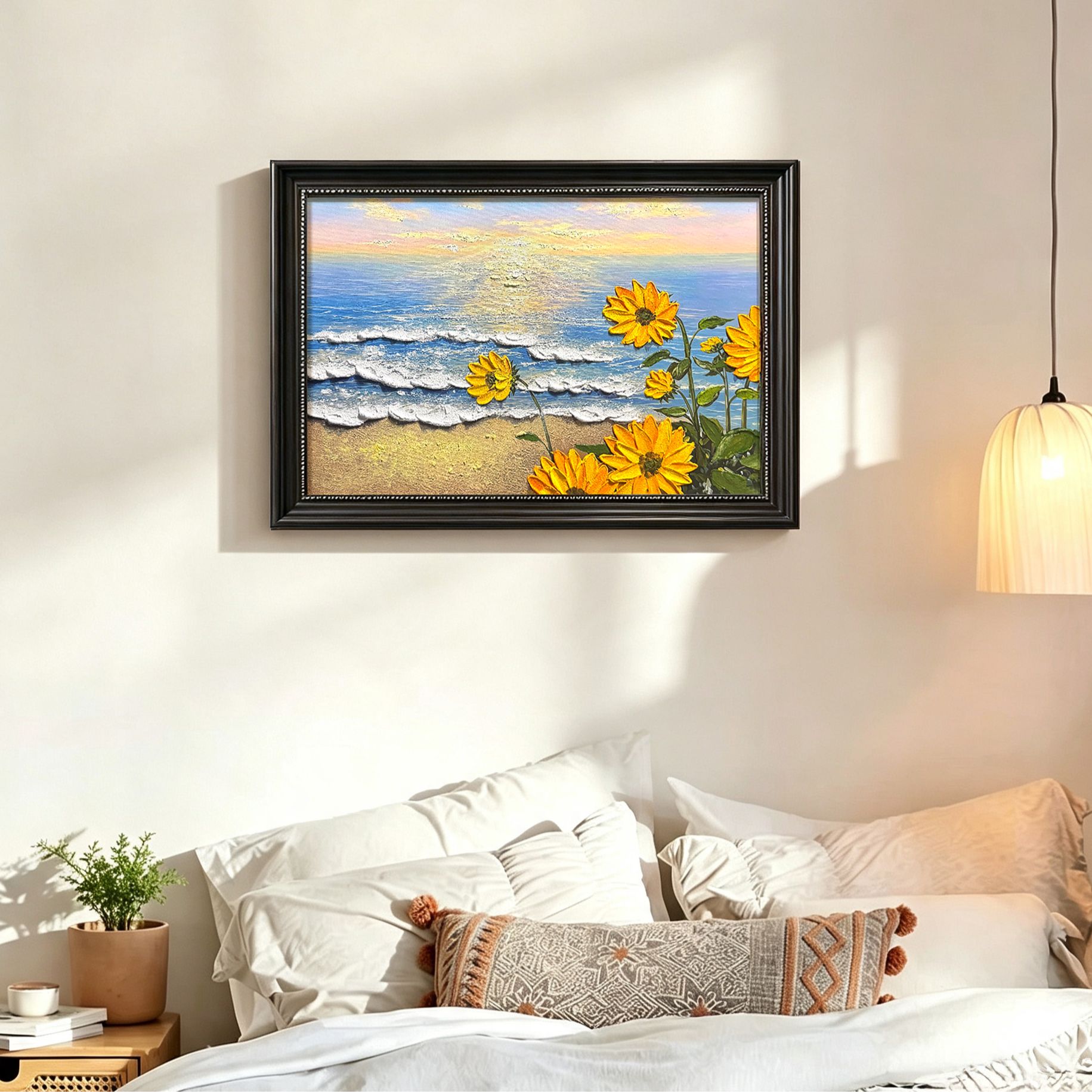 《向阳海岸》立体轻奢复古现代装饰画