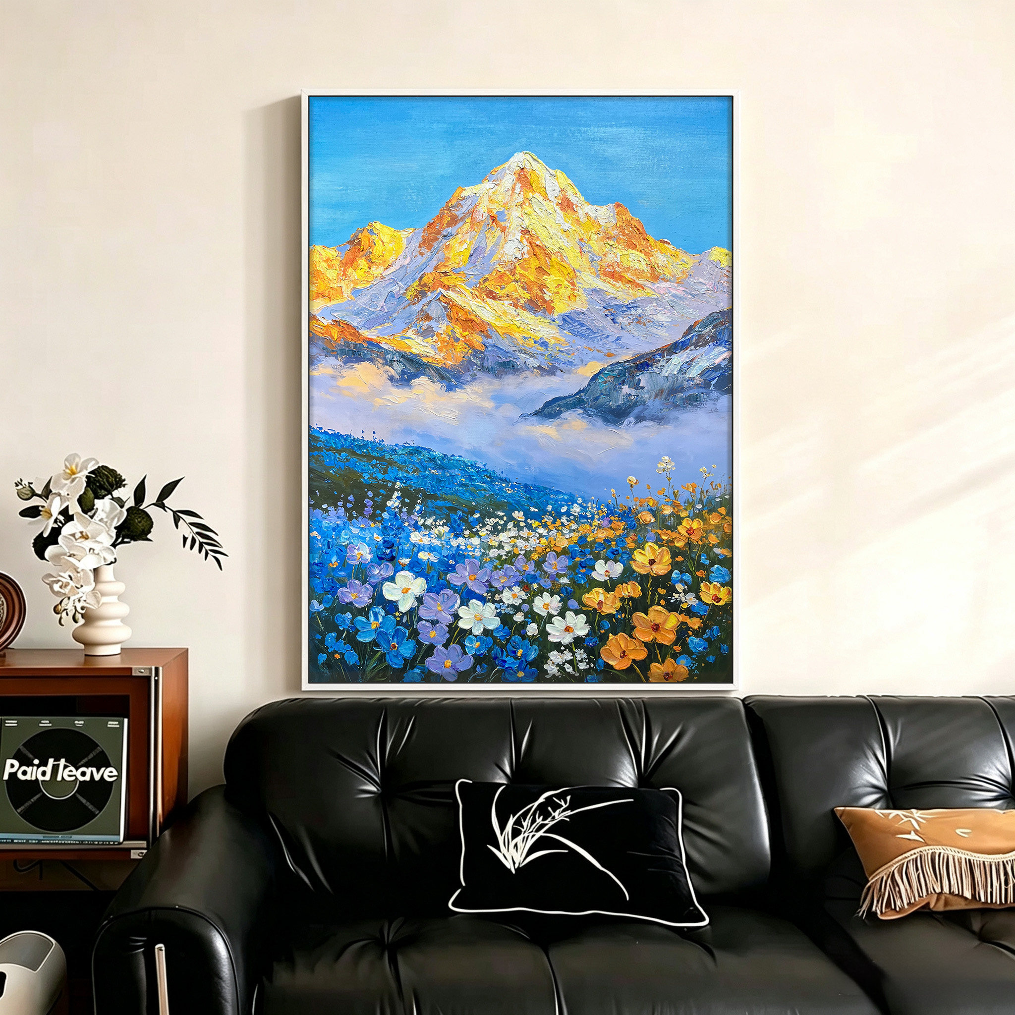 【金山】现代轻奢山景繁画立体装饰画