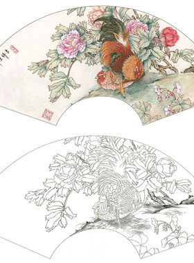 花鸟工笔画白描底稿临衍达葡萄