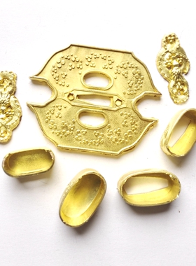 龙泉刀剑配件阎魔刀装具黄铜材质雕花工艺黄铜精雕工艺品